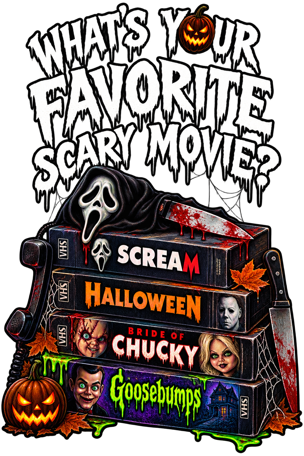 Lisa's Little Shoppe What's Your Favorite Scary Movie Tee