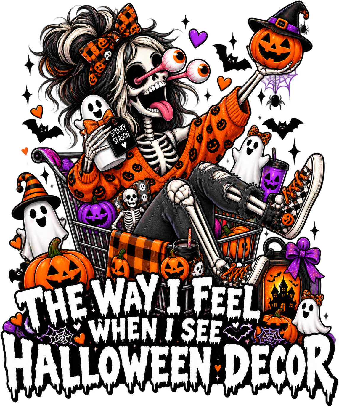 Lisa's Little Shoppe The Way I Feel When I See HALLOWEEN Decor Tank Top Racerback