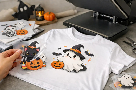 Custom Shirt Transfers for Spooky-Cute Style