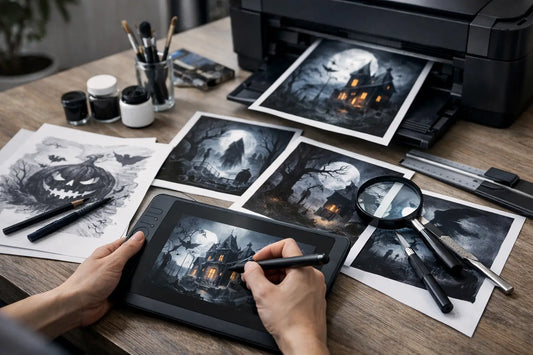Custom Artwork Preparation for Spooky Prints