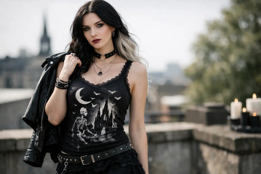 How to Style Gothic Tanks for Everyday Spooky Looks