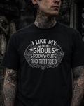 Lisa's Little Shoppe I Like My Ghouls Spooky Cute and Tattooed Tee