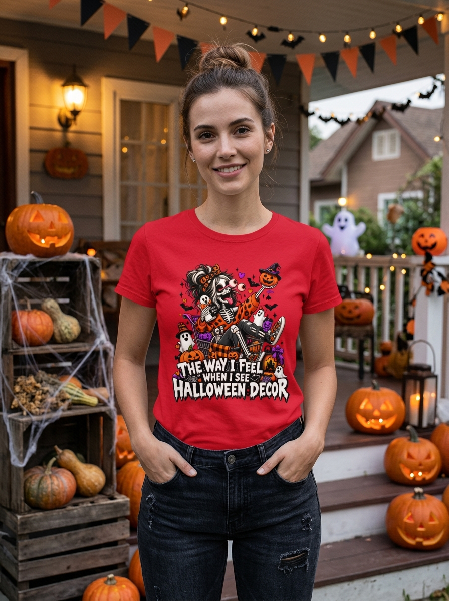 Lisa's Little Shoppe The Way I Feel When I See HALLOWEEN Decor Tee