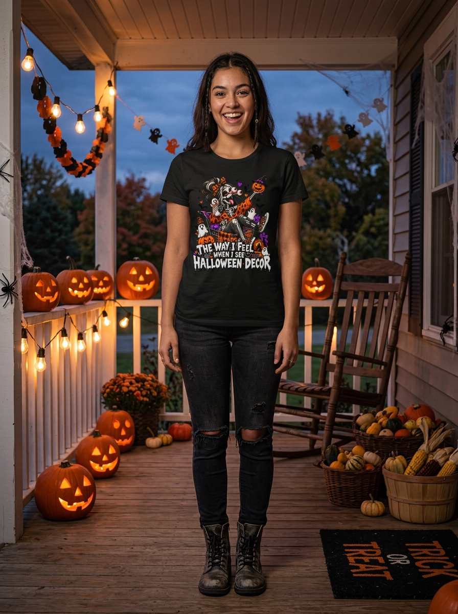 Lisa's Little Shoppe The Way I Feel When I See HALLOWEEN Decor Tee