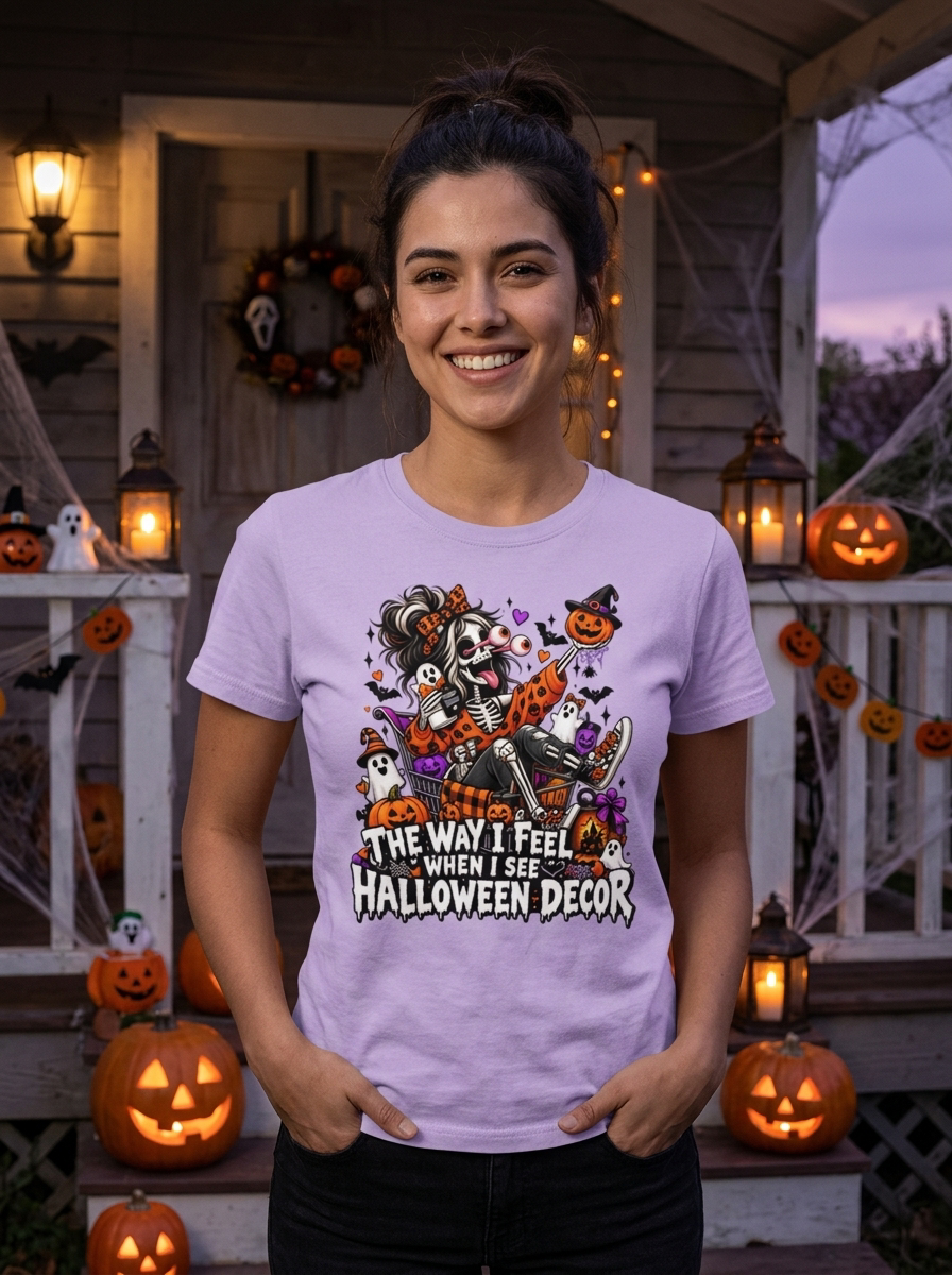 Lisa's Little Shoppe The Way I Feel When I See HALLOWEEN Decor Tee