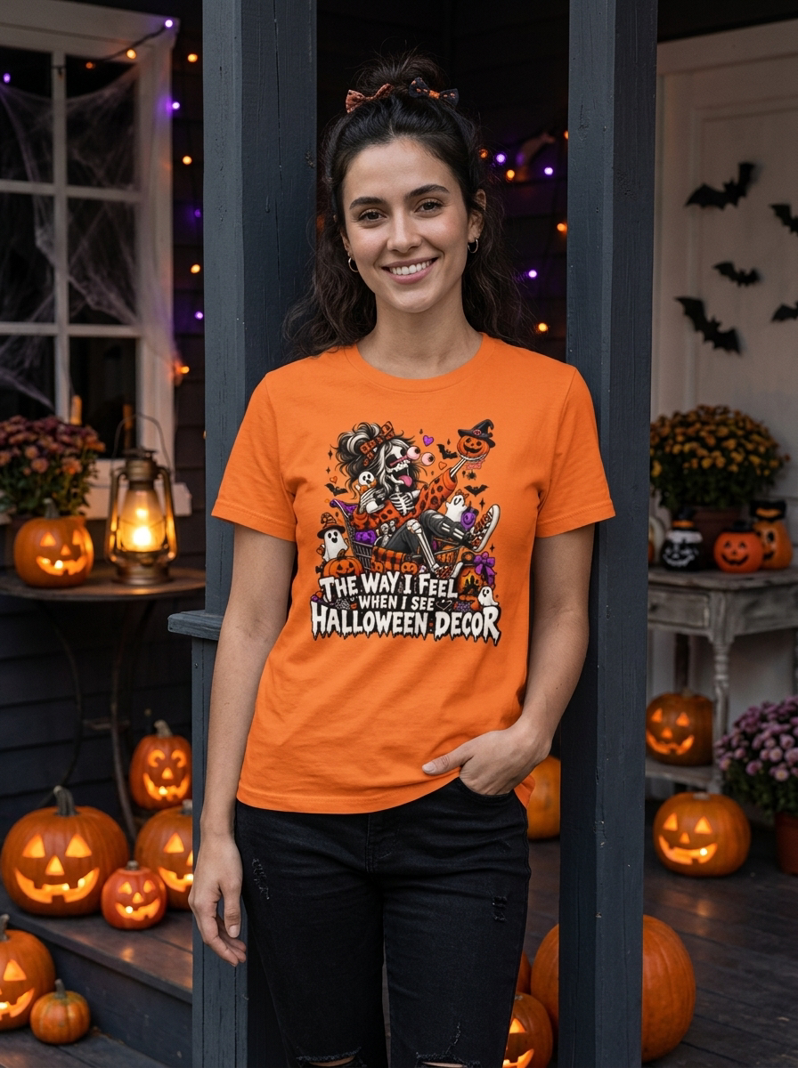 Lisa's Little Shoppe The Way I Feel When I See HALLOWEEN Decor Tee