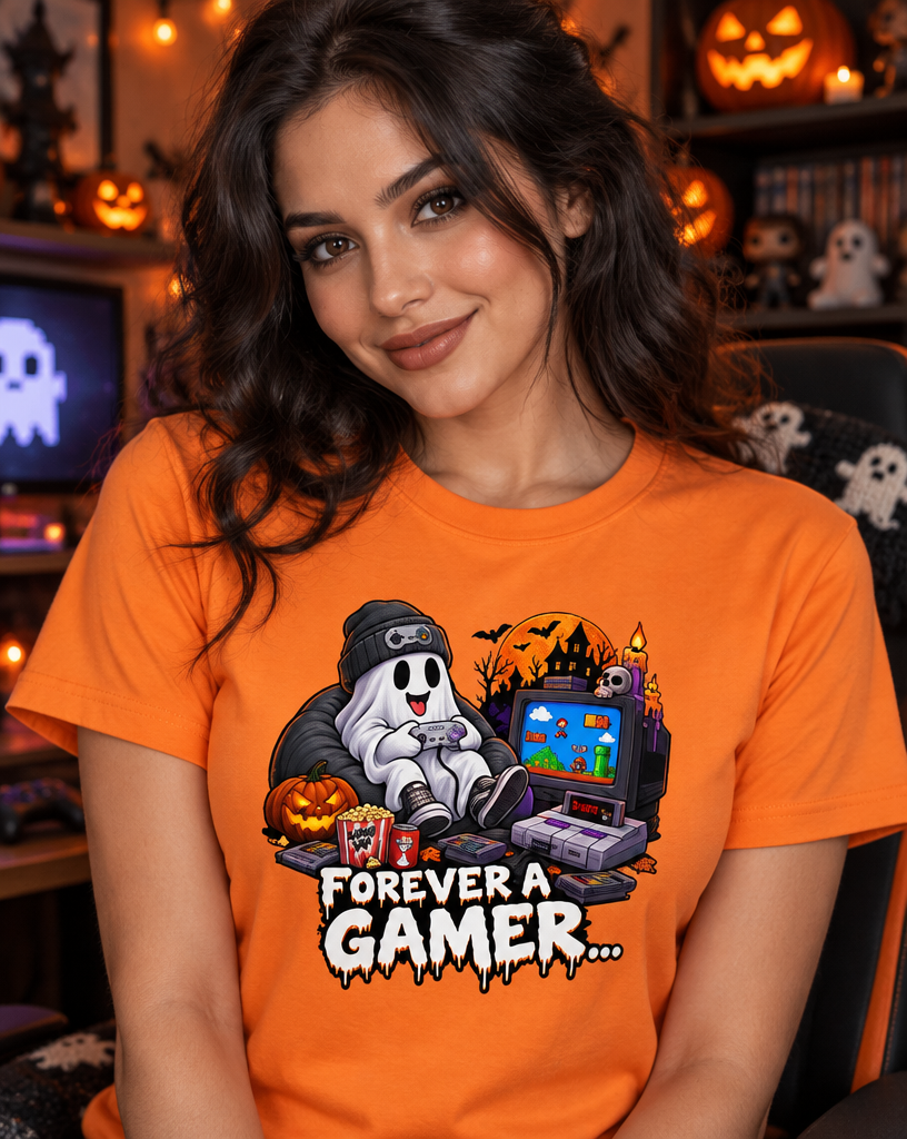 Lisa's Little Shoppe Forever a Gamer Halloween Unisex Tee | Bella+Canvas