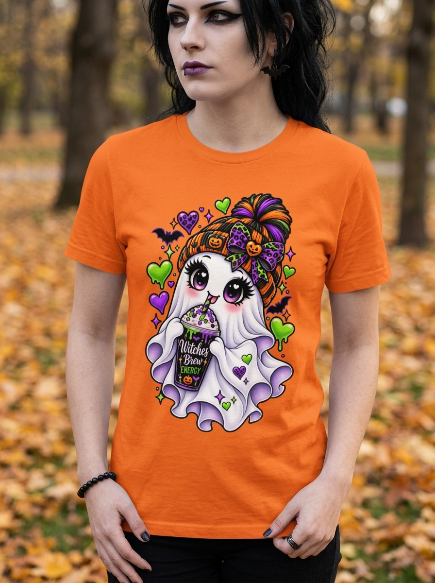 Lisa's Little Shoppe Witches Brew Energy Cute Ghost Tee