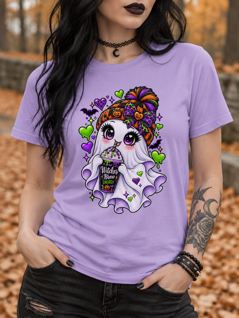 Lisa's Little Shoppe Witches Brew Energy Cute Ghost Tee