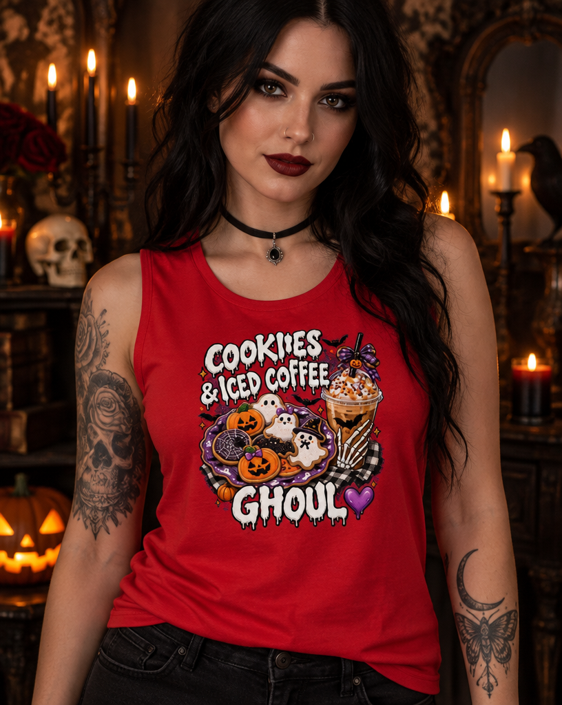 Lisa's Little Shoppe Cookies & Iced Coffee Ghoul Tank Top
