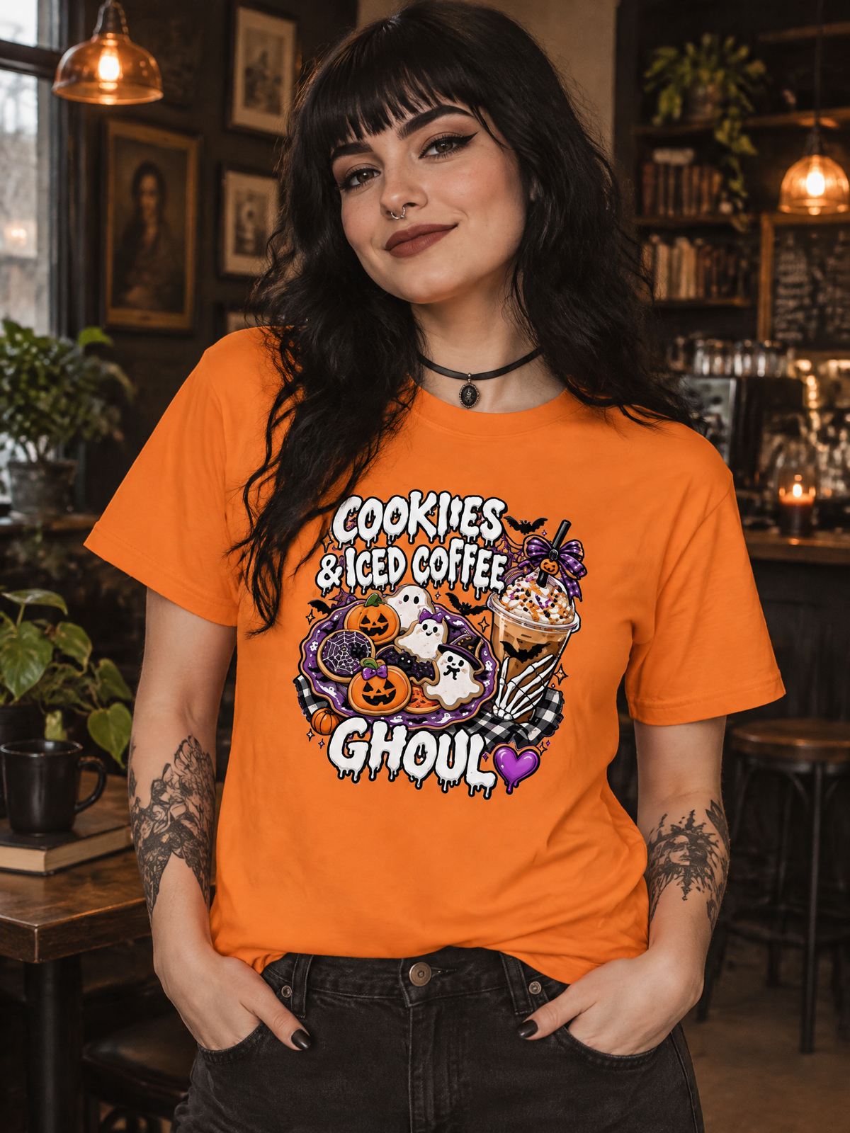 Lisa's Little Shoppe Cookies & Iced Coffee Ghoul Tee
