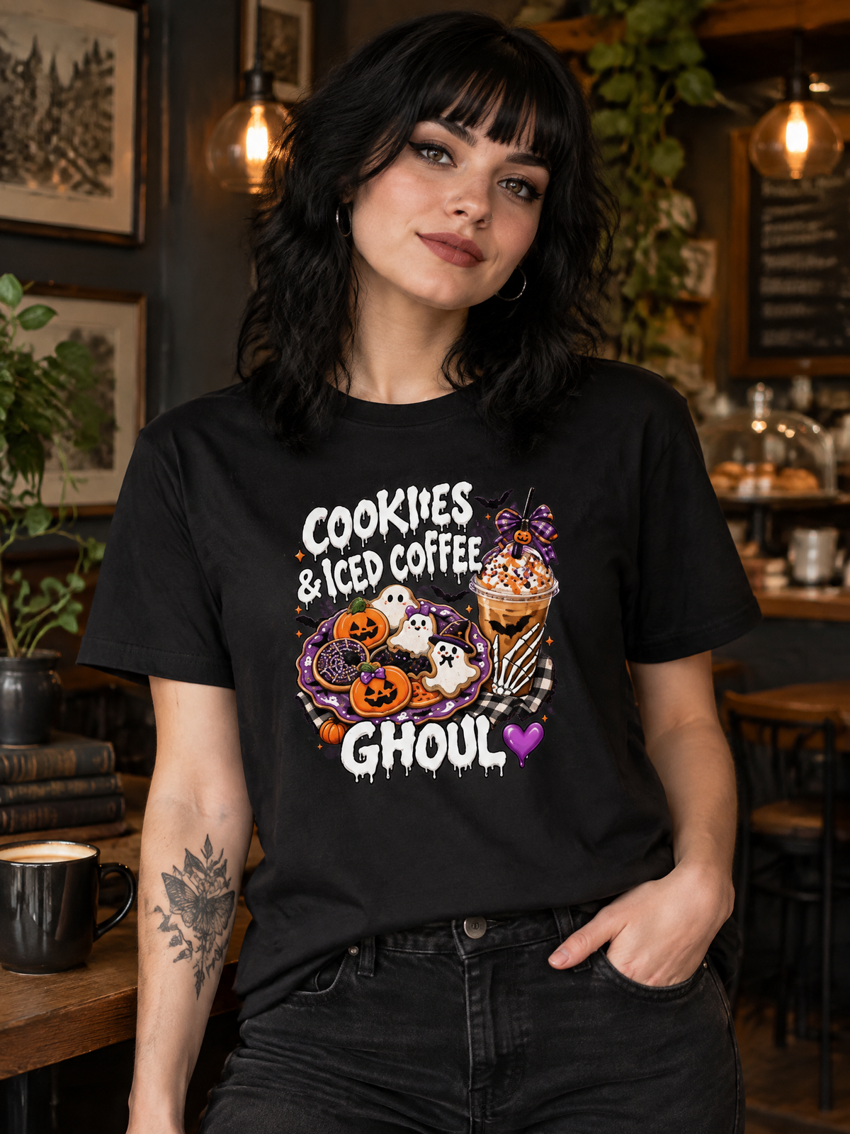 Lisa's Little Shoppe Cookies & Iced Coffee Ghoul Tee