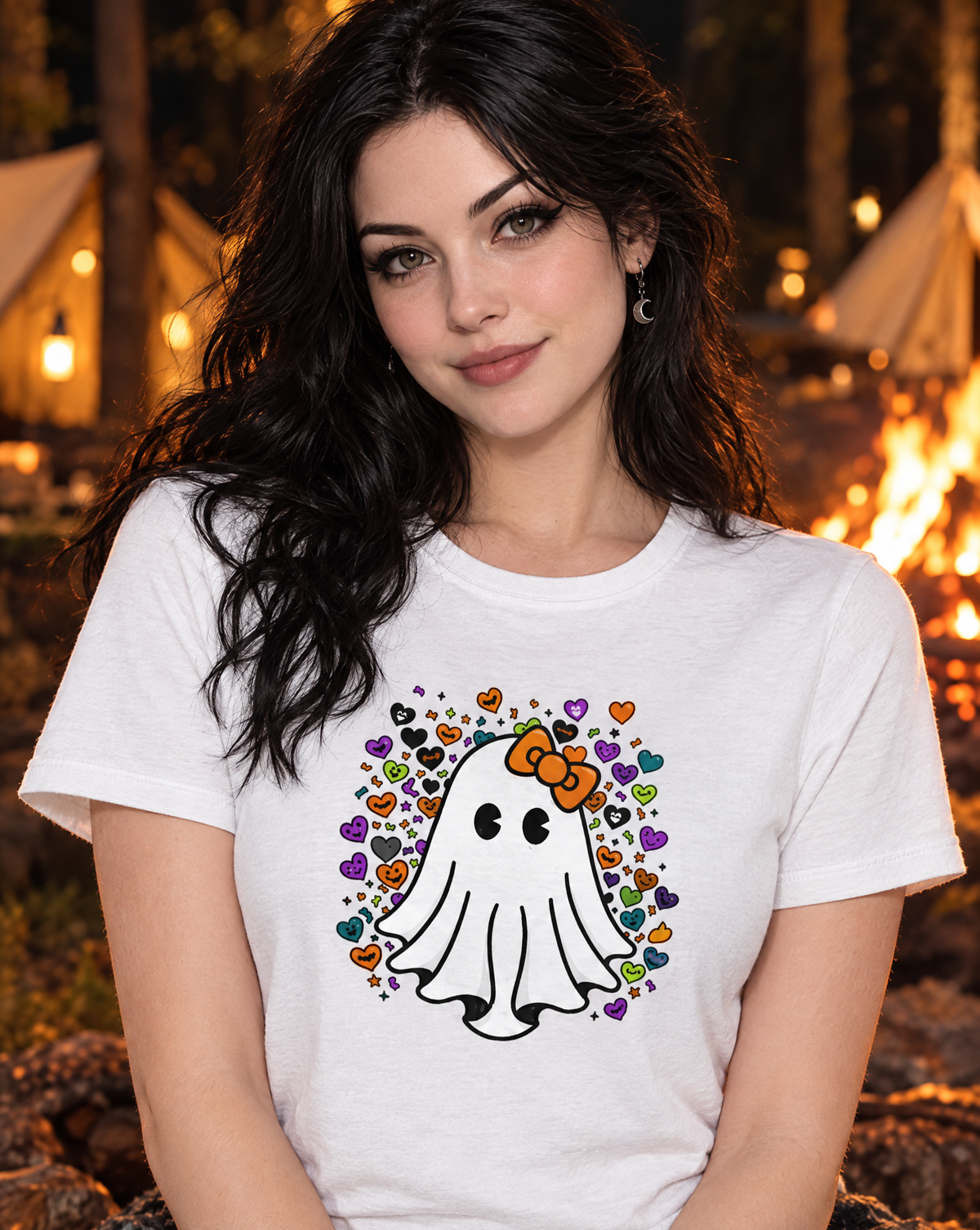 Lisa's Little Shoppe 👻 Halloween Ghostie Tee | Bella+Canvas Unisex Tee