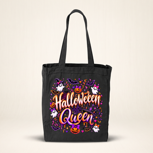 Lisa's Little Shoppe Halloween Exclusive 🎃 Halloween Queen Canvas Tote Bag
