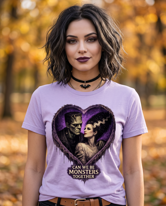 Lisa's Little Shoppe Can We Be Monsters Together? Frankenstein Unisex Tee