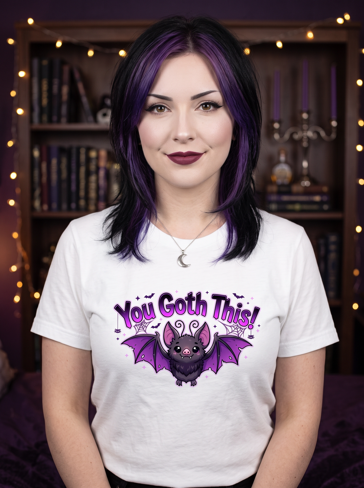 Lisa's Little Shoppe You Goth This Bat Shirt | Cute Spooky Bella+Canvas Tee