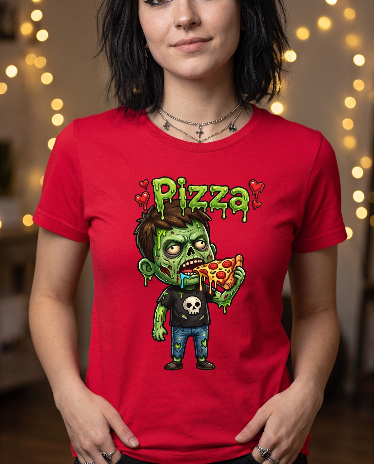 Lisa's Little Shoppe Pizza Zombie™ | Funny Pizza Lover Unisex Tee
