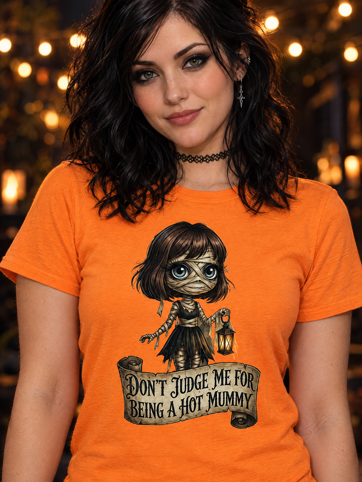 Lisa's Little  Shoppe Don't Judge Me for Being a Hot Mummy | Funny Mummy Unisex Tee