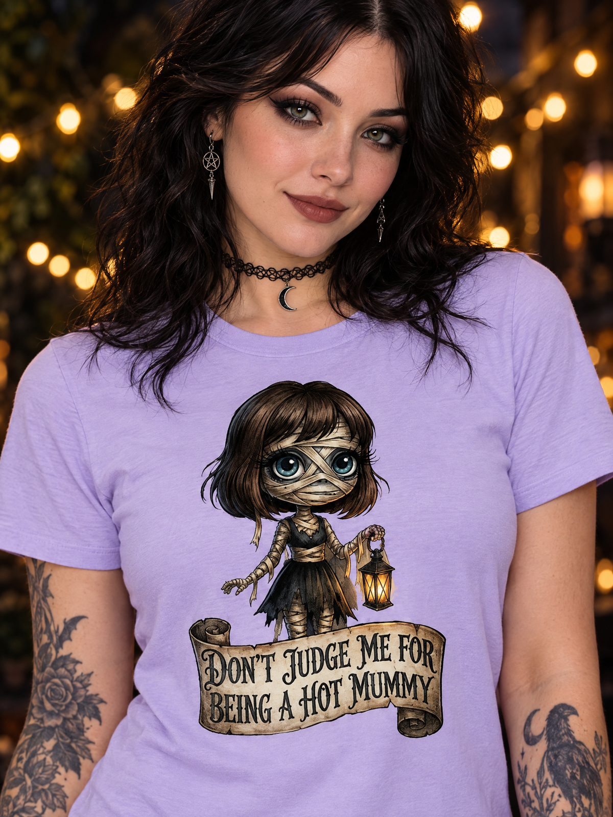 Lisa's Little  Shoppe Don't Judge Me for Being a Hot Mummy | Funny Mummy Unisex Tee