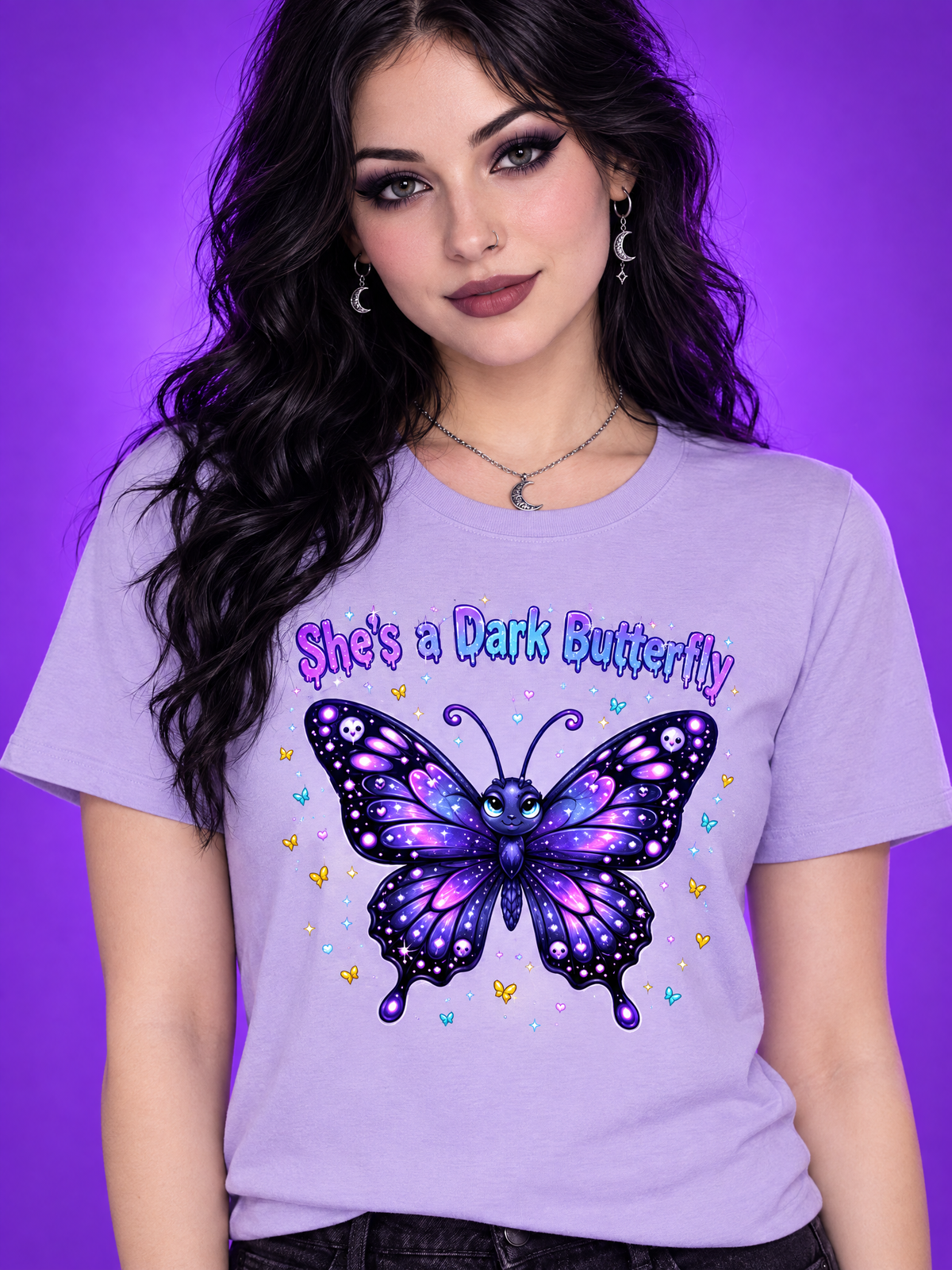 Lisa's Little Shoppe Dark Butterfly Graphic T-Shirt | Unisex Bella+Canvas Tee