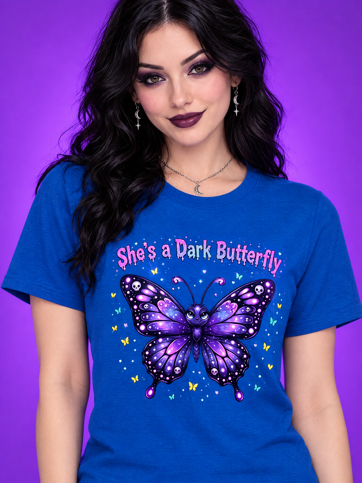 Lisa's Little Shoppe Dark Butterfly Graphic T-Shirt | Unisex Bella+Canvas Tee