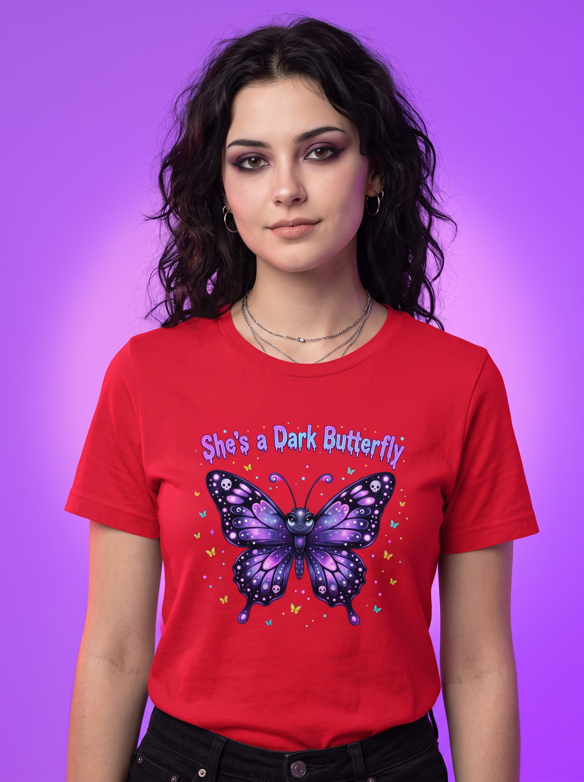 Lisa's Little Shoppe Dark Butterfly Graphic T-Shirt | Unisex Bella+Canvas Tee