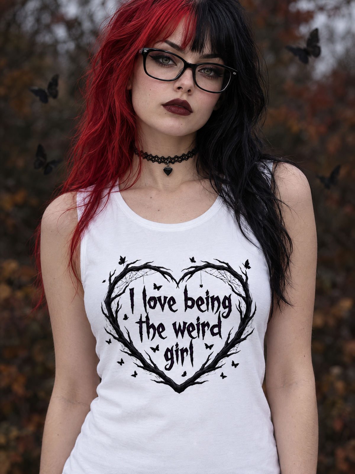 Lisa's Little Shoppe I Love Being the Weird Girl Racerback Tank | Bella+Canvas