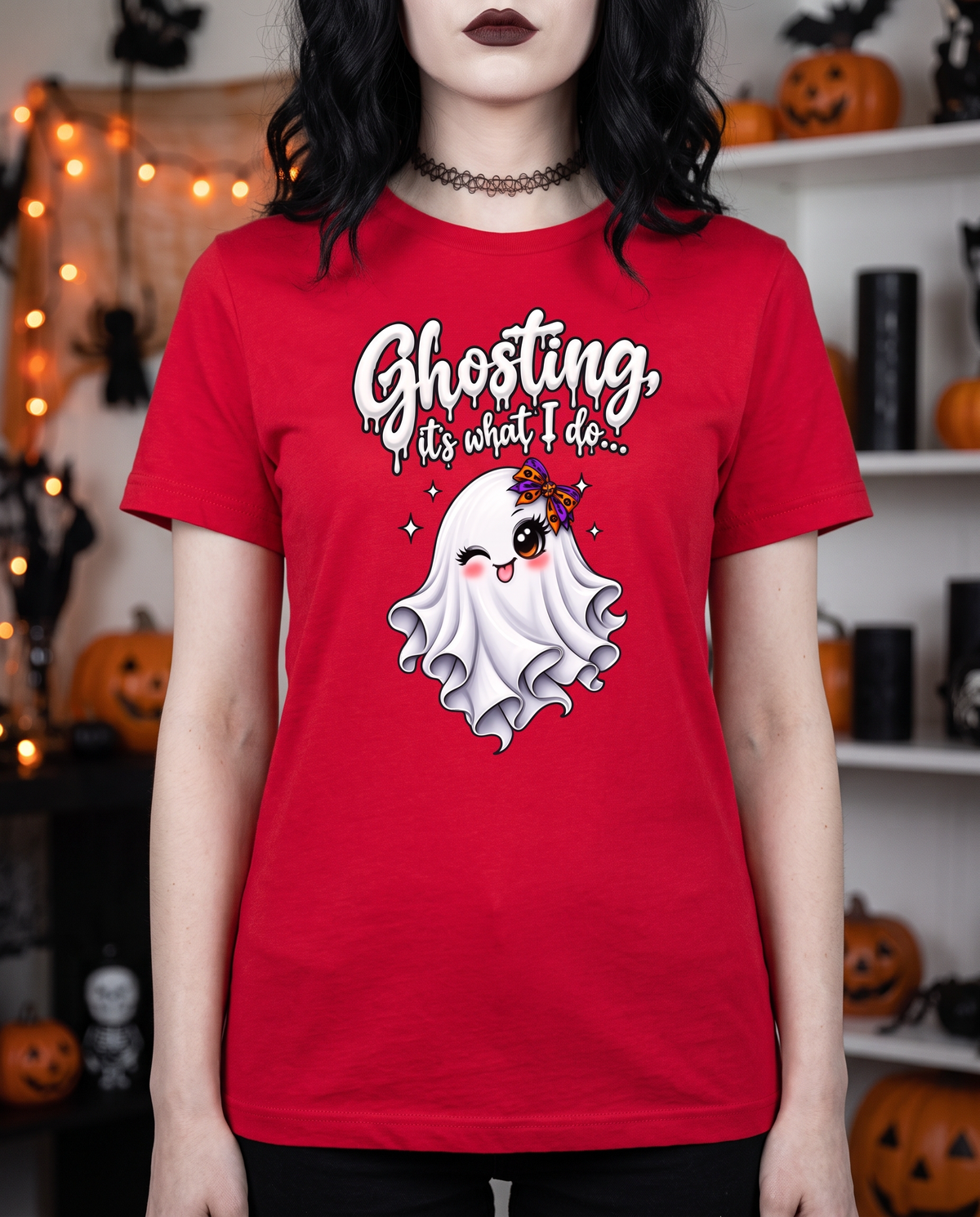 Lisa's Little Shoppe Ghosting It's What I Do – Halloween Bella+Canvas Unisex T-Shirt