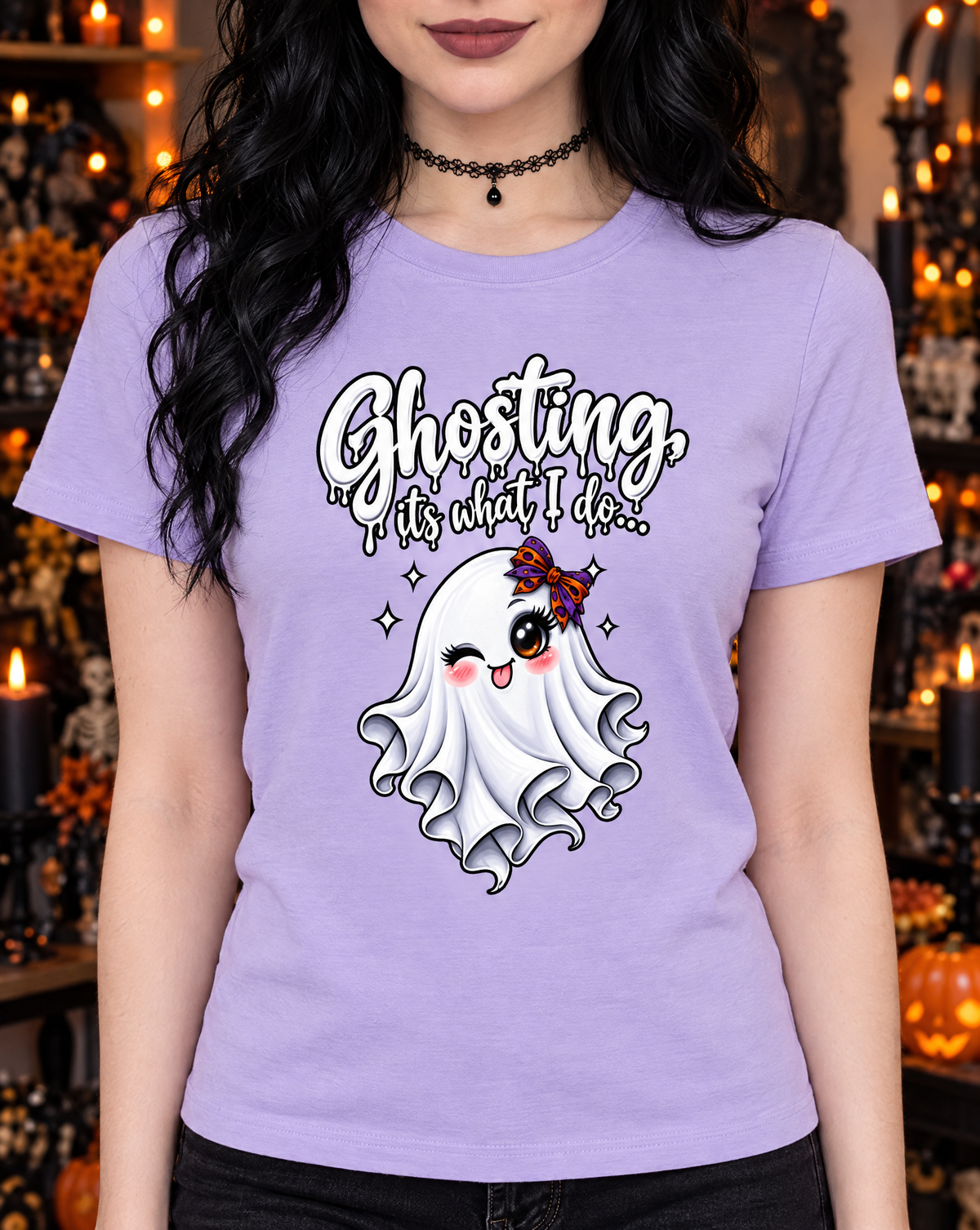 Lisa's Little Shoppe Ghosting It's What I Do – Halloween Bella+Canvas Unisex T-Shirt