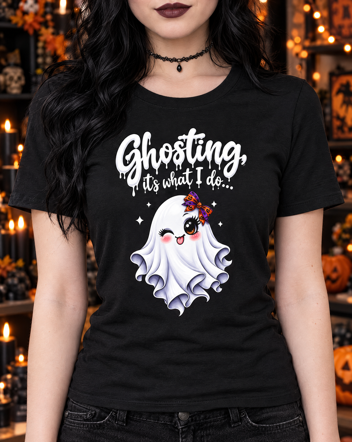 Lisa's Little Shoppe Ghosting It's What I Do – Halloween Bella+Canvas Unisex T-Shirt