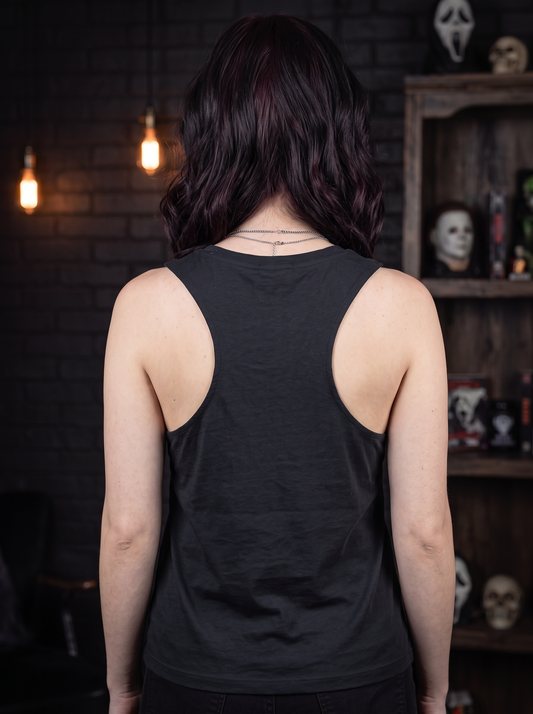 Lisa's Little Shoppe 90s Horror Movie Halloween Racerback Tank Top