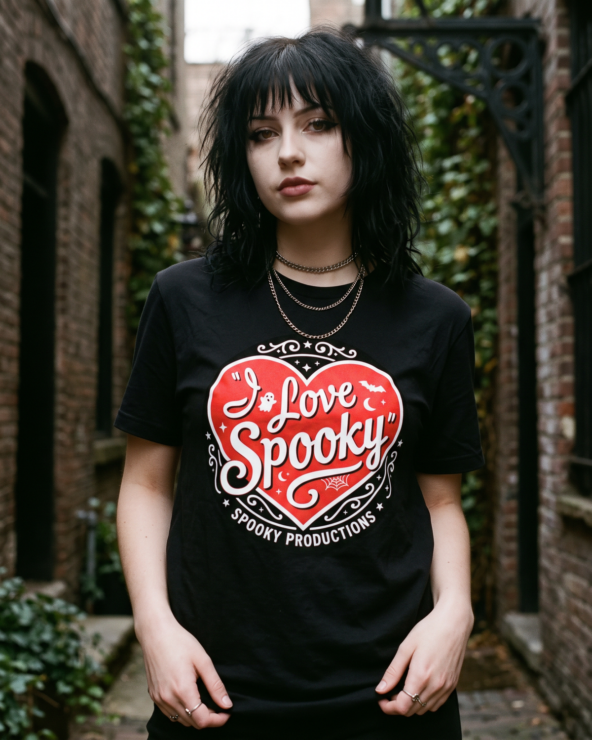 Lisa's Little Shoppe I Love Spooky Tee – Bella+Canvas Unisex Halloween Graphic T-Shirt