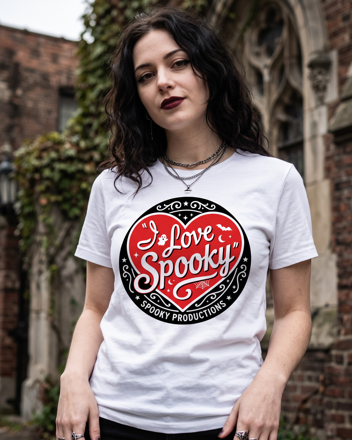 Lisa's Little Shoppe I Love Spooky Tee – Bella+Canvas Unisex Halloween Graphic T-Shirt