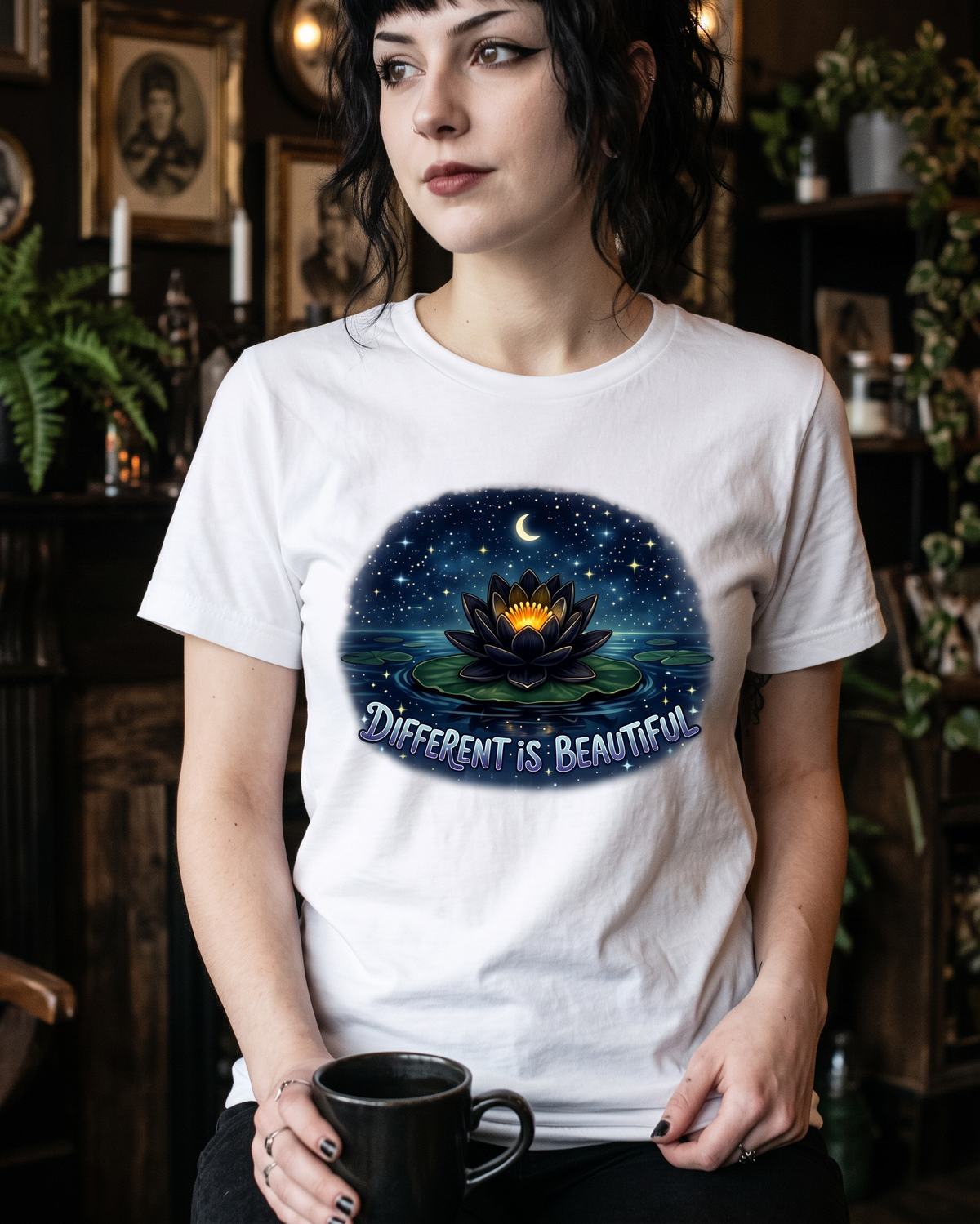 Lisa's Little Shoppe  Different Is Beautiful Water Lily Unisex T-Shirt