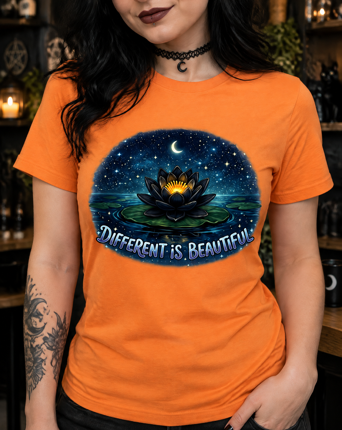 Lisa's Little Shoppe  Different Is Beautiful Water Lily Unisex T-Shirt