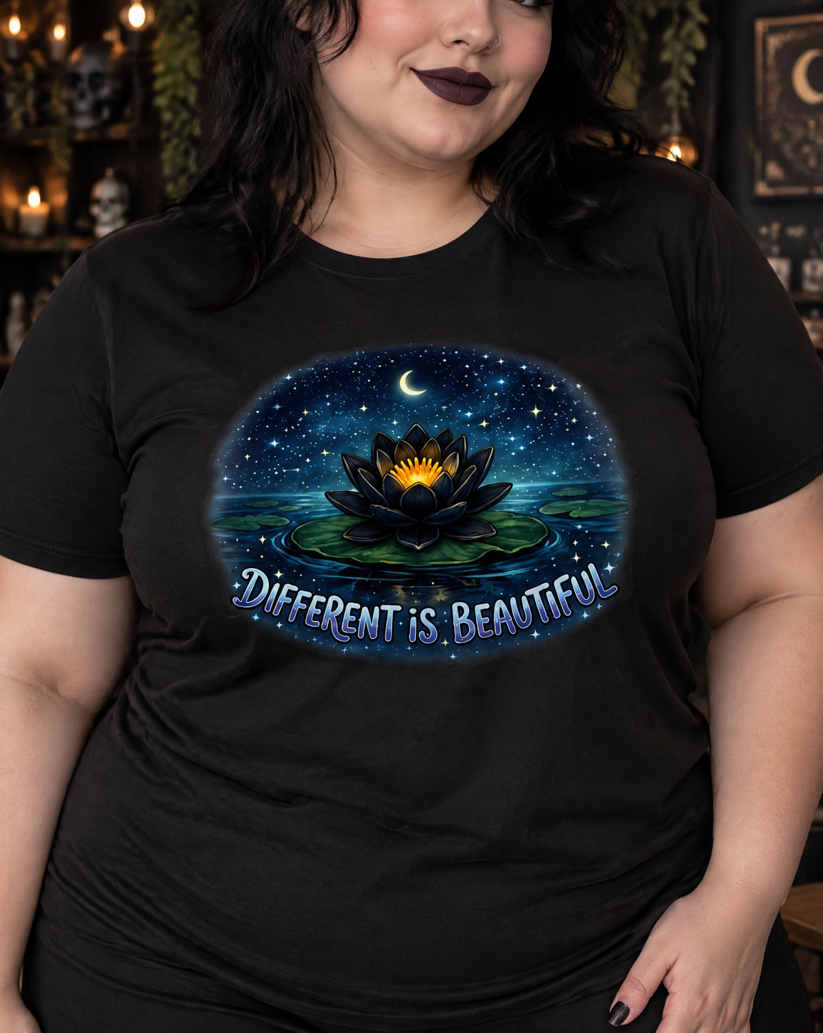 Lisa's Little Shoppe  Different Is Beautiful Water Lily Unisex T-Shirt