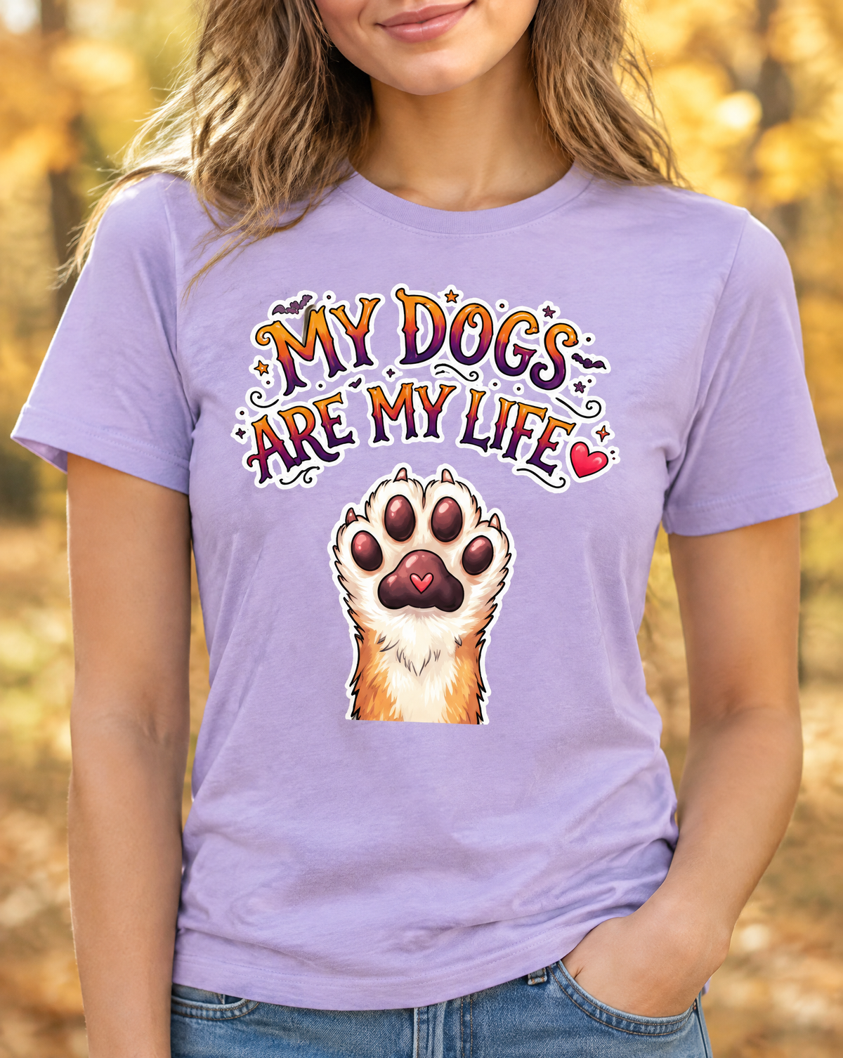 Lisa's Little Shoppe My Dogs Are My Life T-Shirt | Cute Dog Lover Graphic Tee