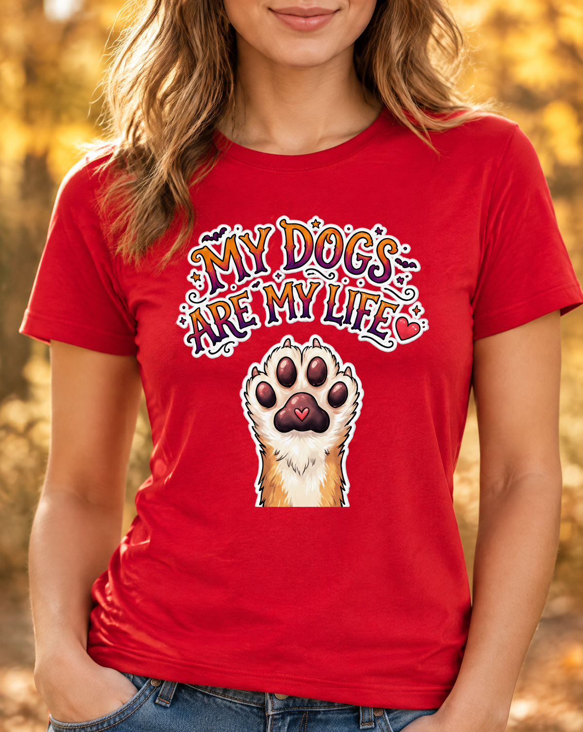 Lisa's Little Shoppe My Dogs Are My Life T-Shirt | Cute Dog Lover Graphic Tee