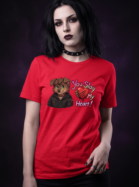 Lisa's Little Shoppe You Slay My Heart Werewolf Tee | Spooky Cute Emo Romance Unisex T-Shirt