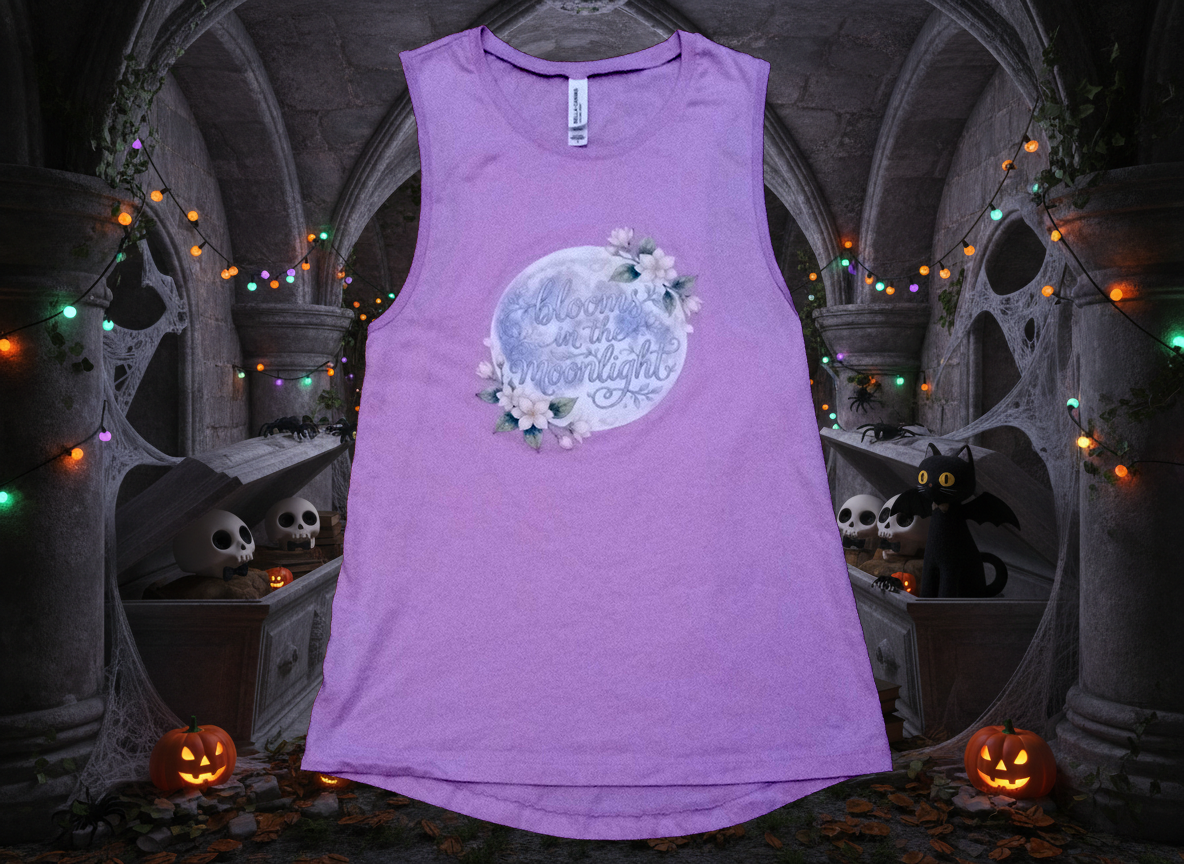 Bella canvas Blooms in the moonlight tank top