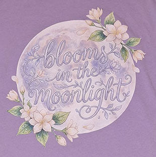 Bella Canvas Blooms in the moonlight