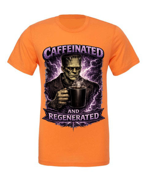 Lisa's Little Shoppe Caffeinated & Regenerated Frankenstein Tee