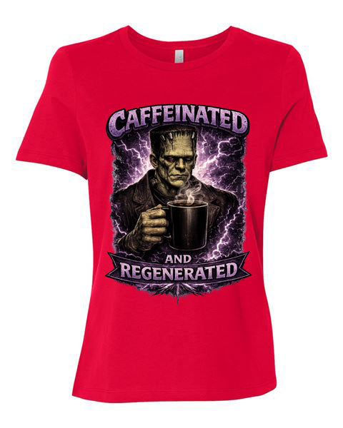 Lisa's Little Shoppe Caffeinated & Regenerated Frankenstein Tee