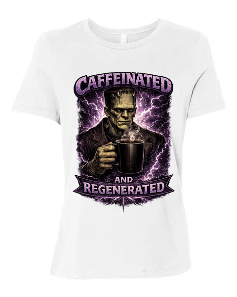 Lisa's Little Shoppe Caffeinated & Regenerated Frankenstein Tee