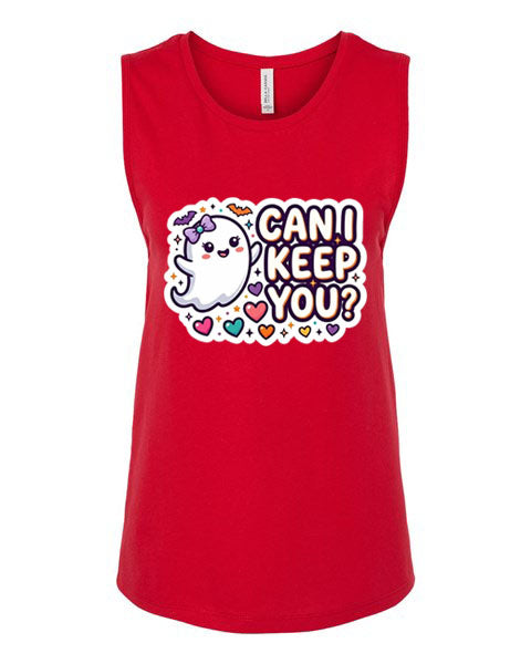 Lisa's Little Shoppe “Can I Keep You?” Cute Ghost Tank Top