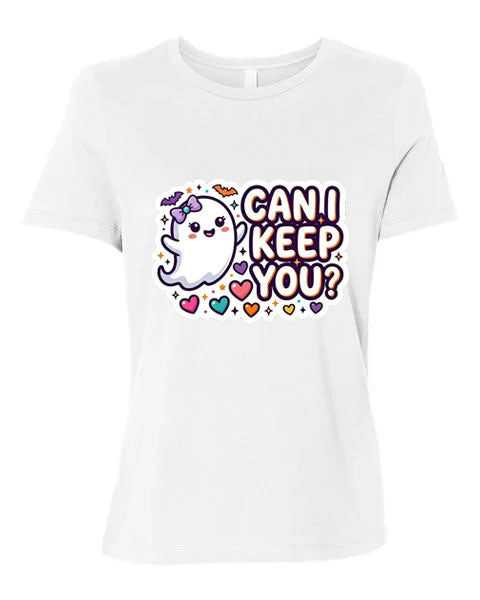 Lisa's Little Shoppe “Can I Keep You?” Cute Ghost Tee
