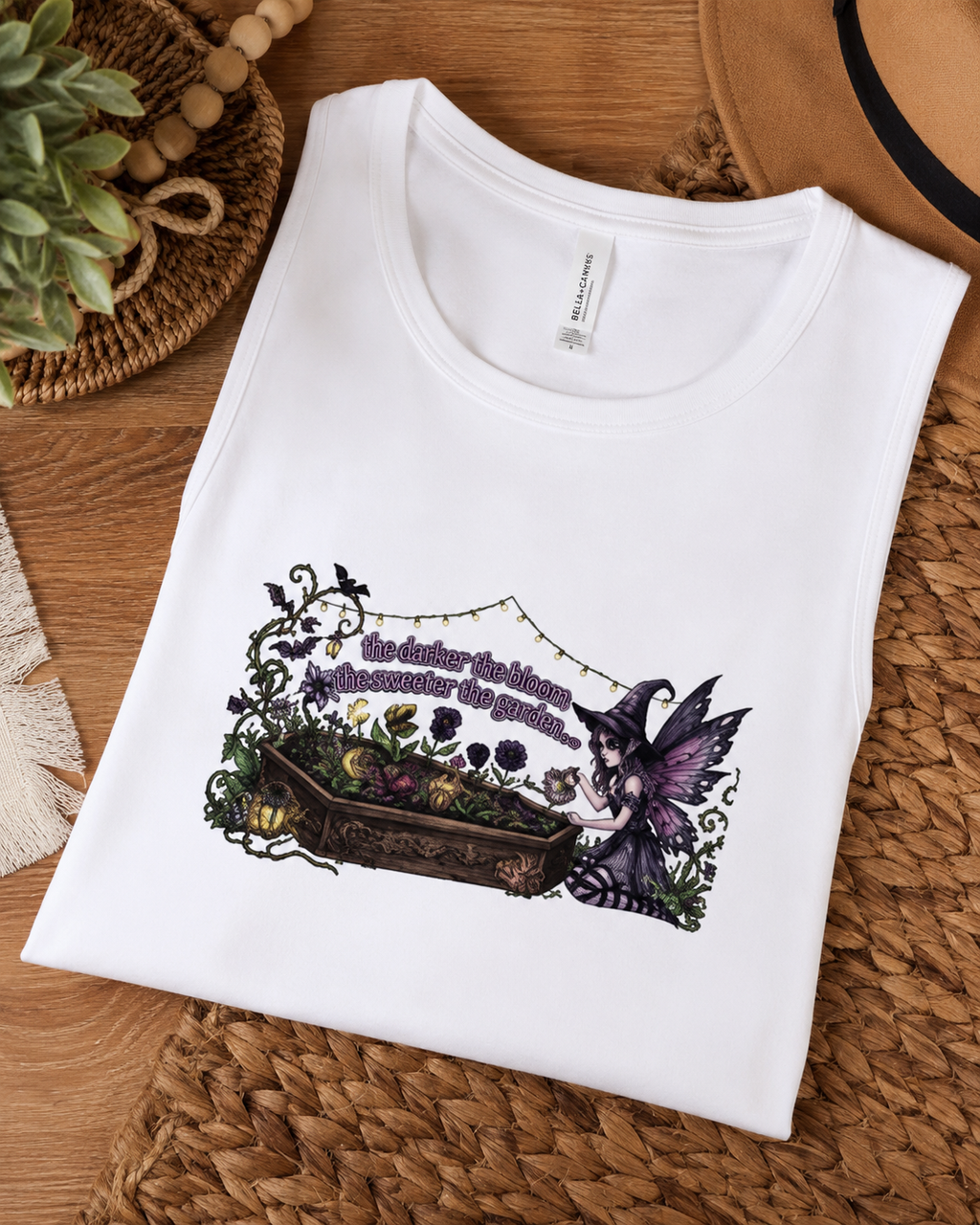 Lisa's Little Shoppe The Darker The Garden The Sweeter The Bloom Tank Top
