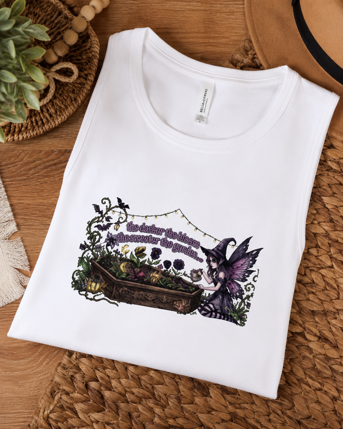 Lisa's Little Shoppe The Darker The Garden The Sweeter The Bloom Tank Top
