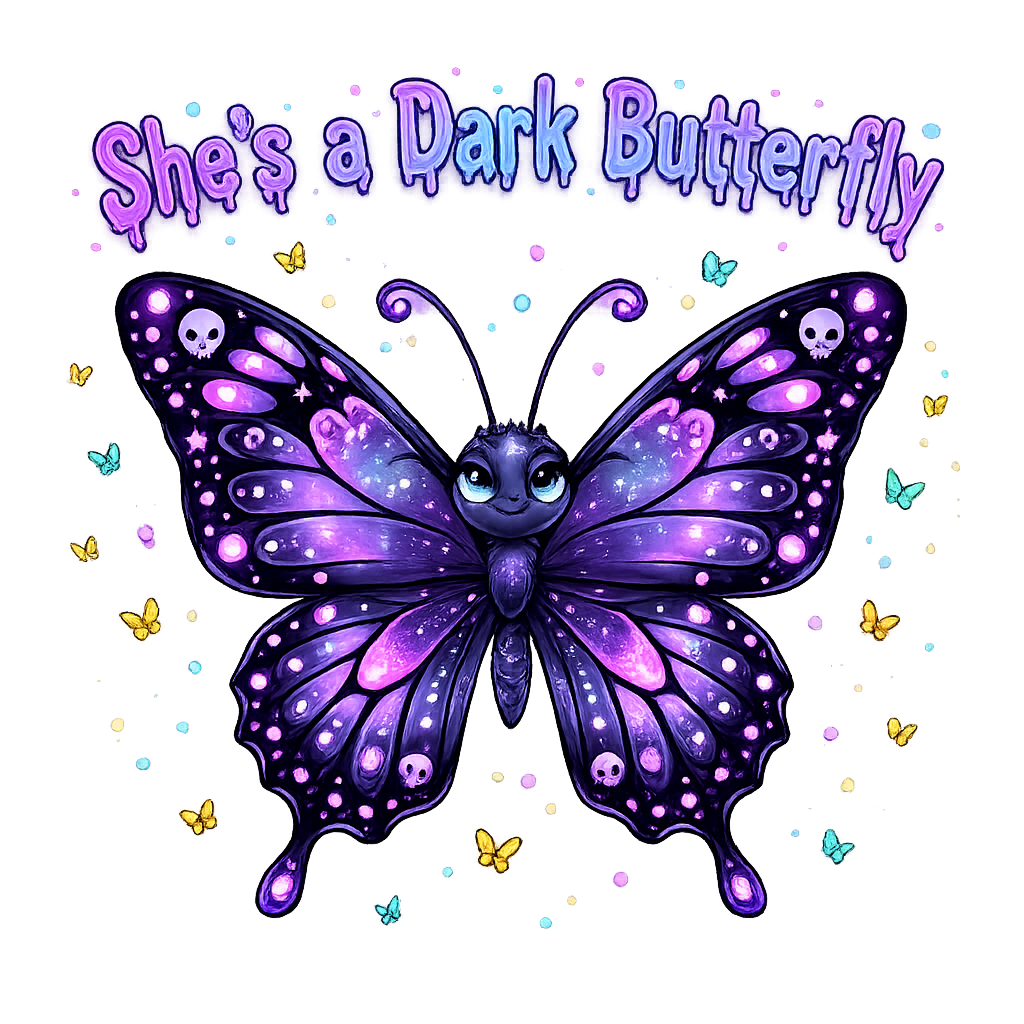 Lisa's Little Shoppe She's a dark butterfly T-shirt