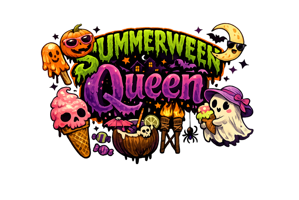 Lisa's Little Shoppe Summerween Queen Tee 🎃☀️👻